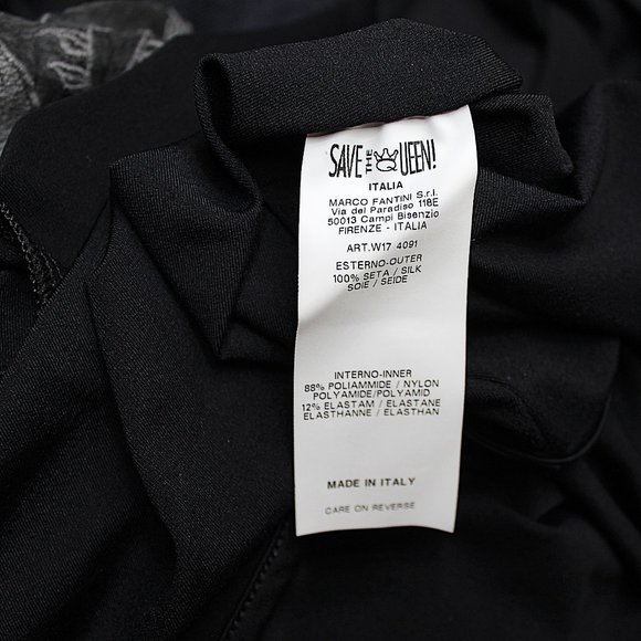 Save The Queen Gray Silk Lace Shift Dress w/Lining - Picture 13 of 13